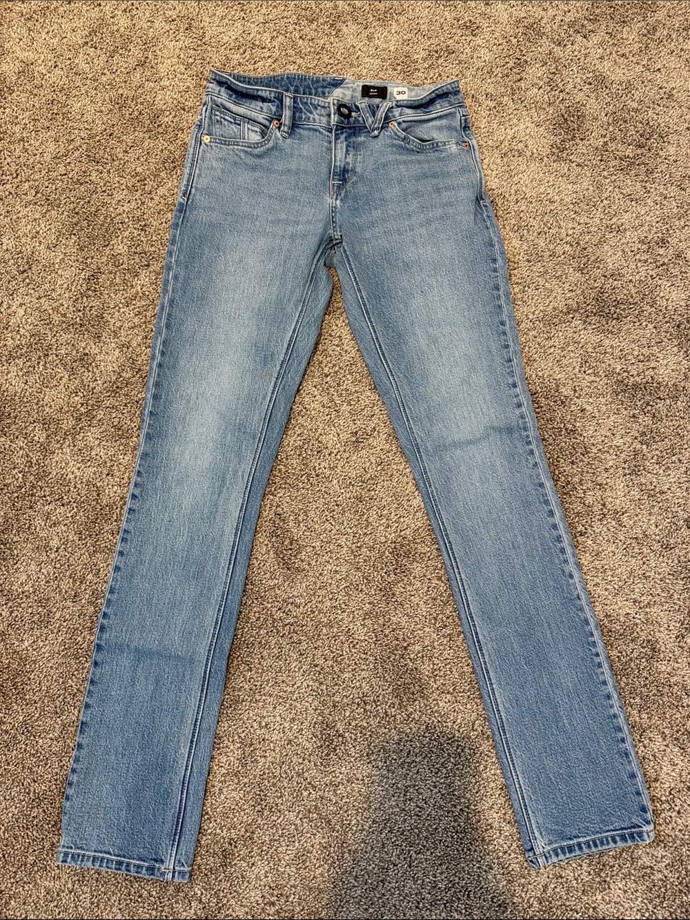 Volcom Blue mens skinny Straight Jeans